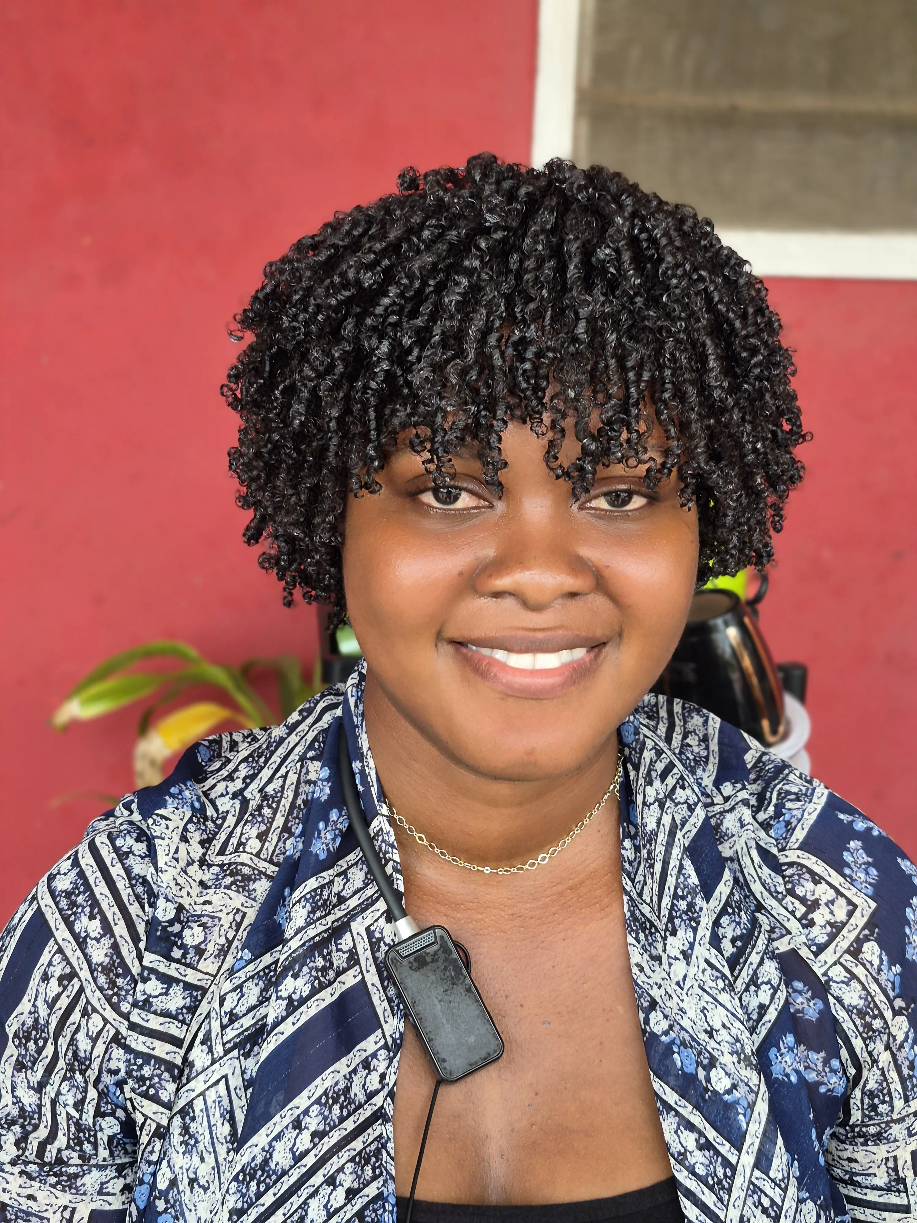 Finished hairstyle created at Signature Curls & Beauty